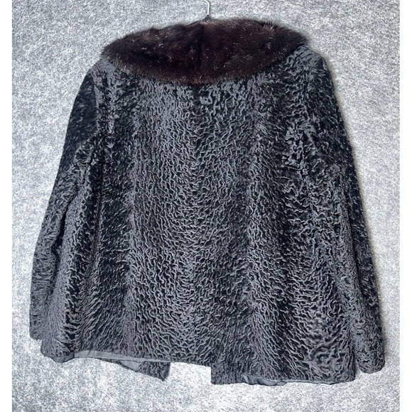 NEIMAN-MARCUS - Luxurious black sheared collar mink jacket c. 1960s - Picture 7 of 7